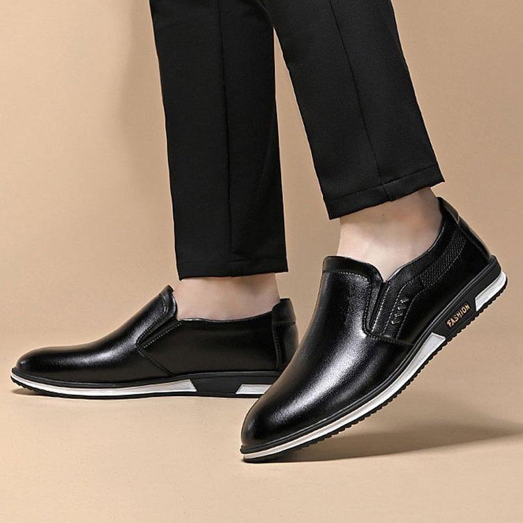 Klassisk elegans: "ElegantStride" premium läder loafers för män