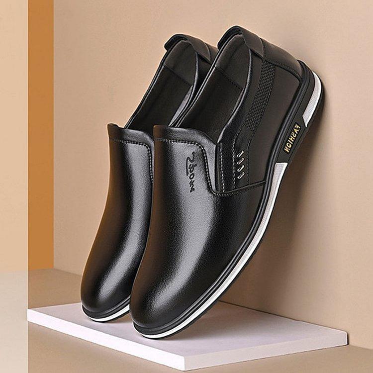 Élégance classique : mocassins en cuir haut de gamme « ElegantStride » pour hommes