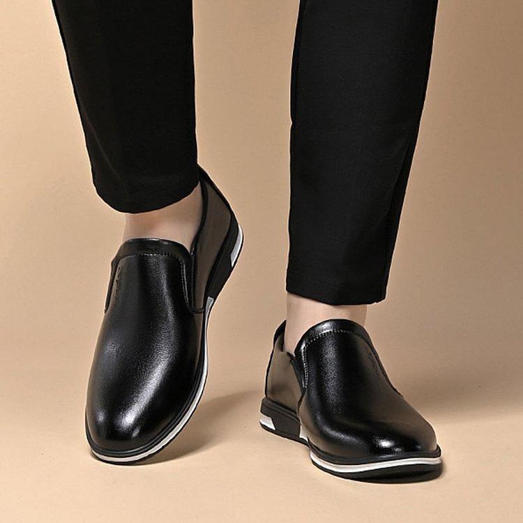 Élégance classique : mocassins en cuir haut de gamme « ElegantStride » pour hommes