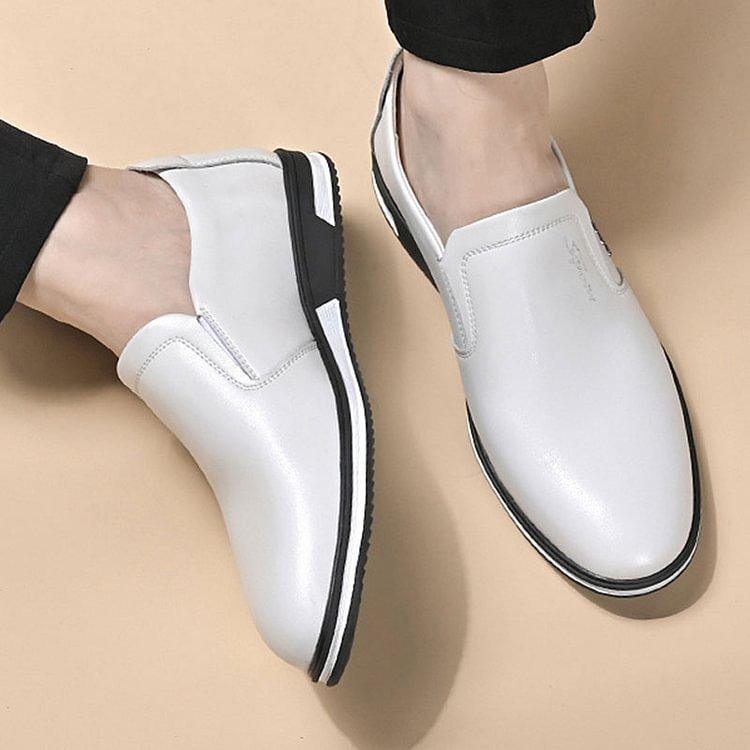 Élégance classique : mocassins en cuir haut de gamme « ElegantStride » pour hommes