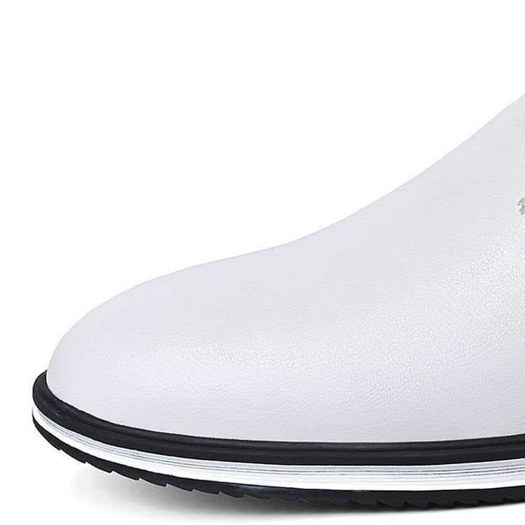 Élégance classique : mocassins en cuir haut de gamme « ElegantStride » pour hommes