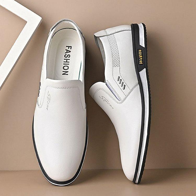 Élégance classique : mocassins en cuir haut de gamme « ElegantStride » pour hommes