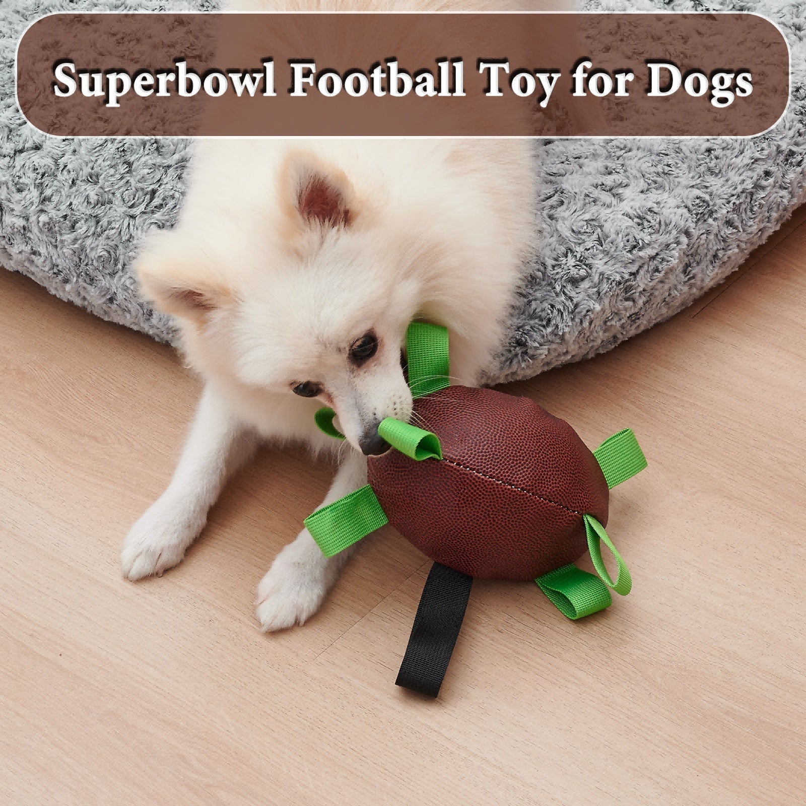 Rugby Chew Ball: Durable Football Toy for Dogs