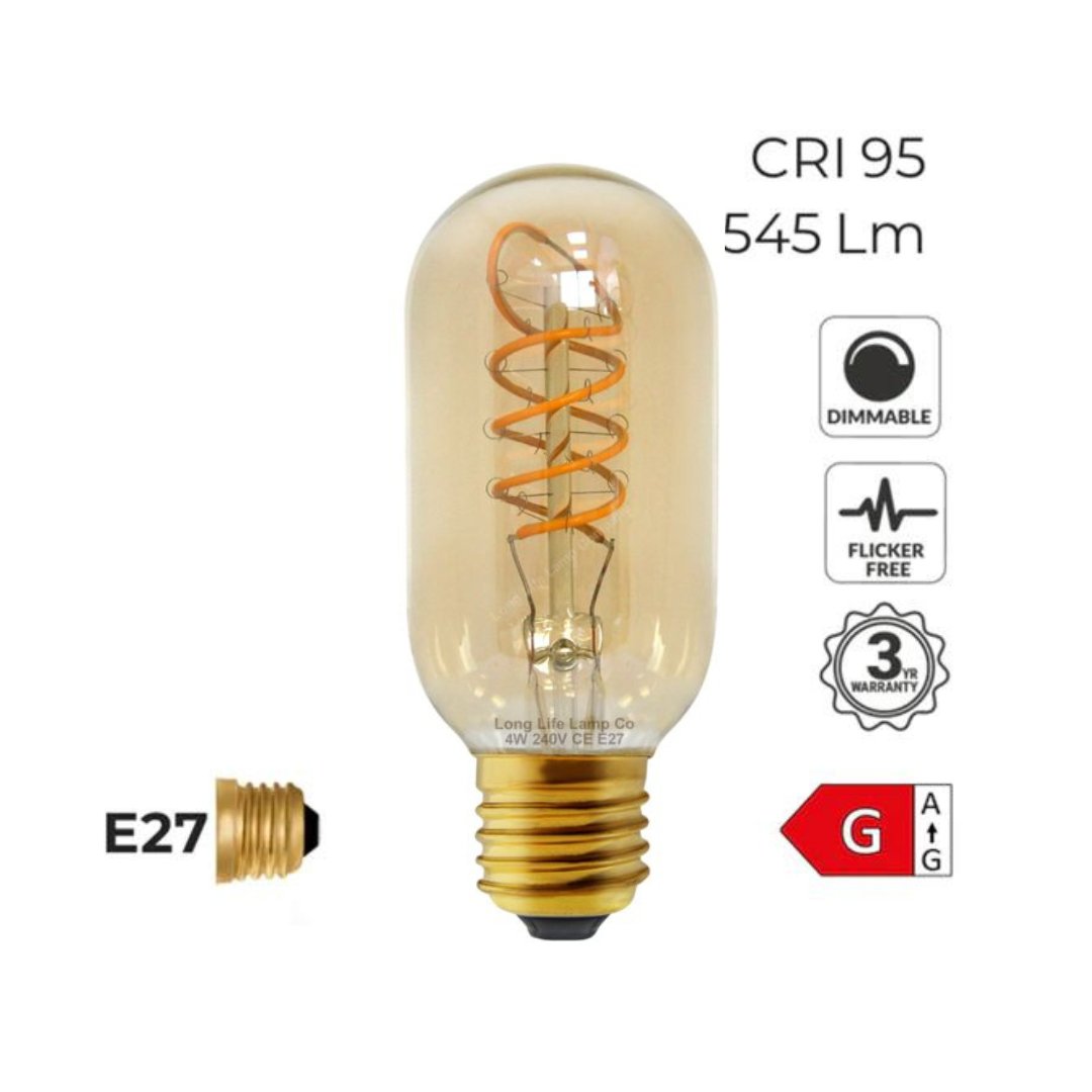 נורת LED אמבר E27 4W