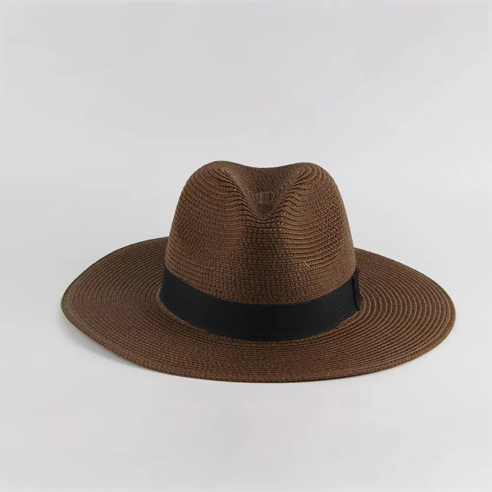 Traditional Ecuador Panama hat with classic hatband