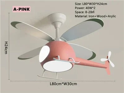 TwinkleRotor Lighting Fan