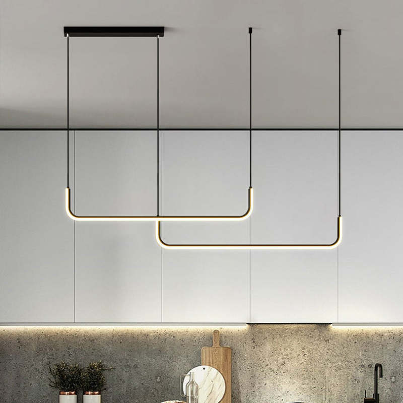 Edge - Modern LED Pendant Lamp in Metal and Silicone