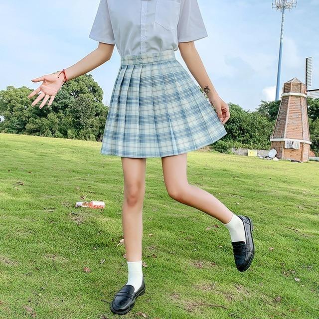 Electric Plaid Skirt (17 Colors)