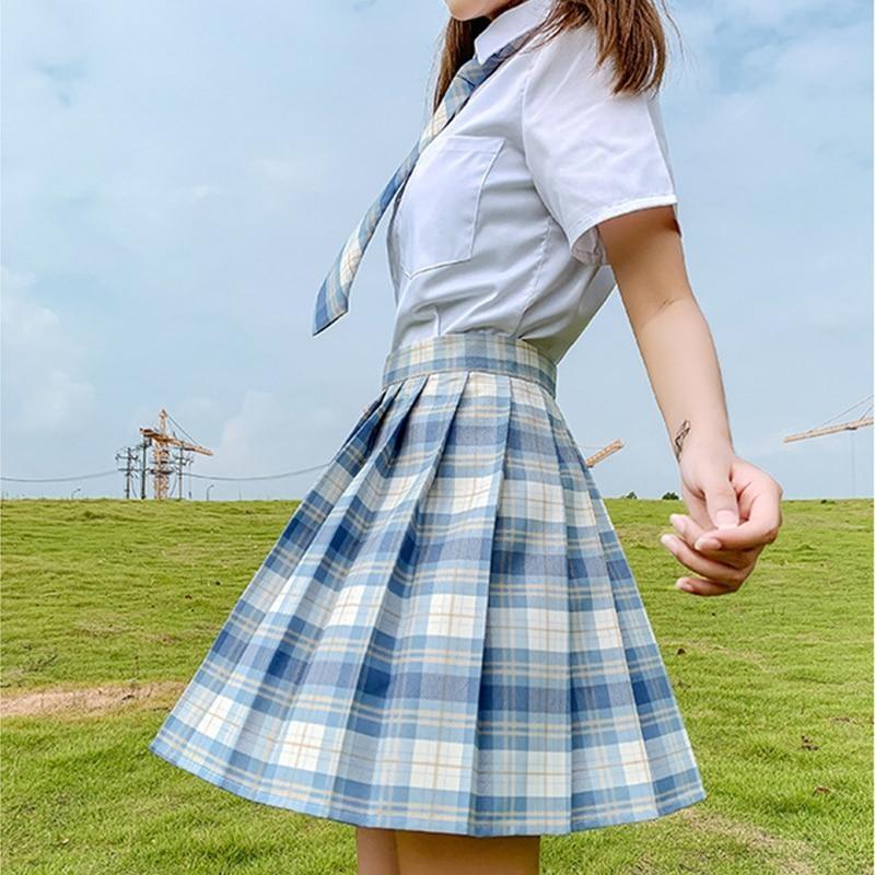 Electric Plaid Skirt (17 Colors)