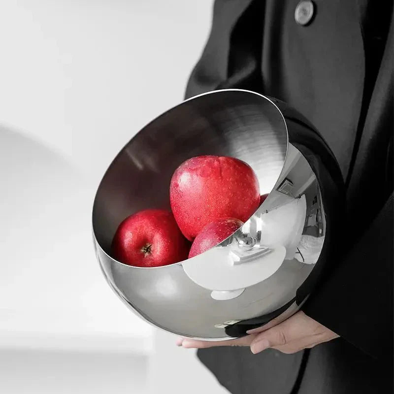 Elegant Stainless Steel Fruit Bowl