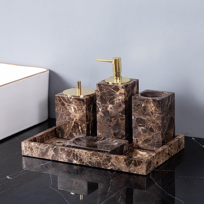 Emperador Dark Marble Bathroom Collection