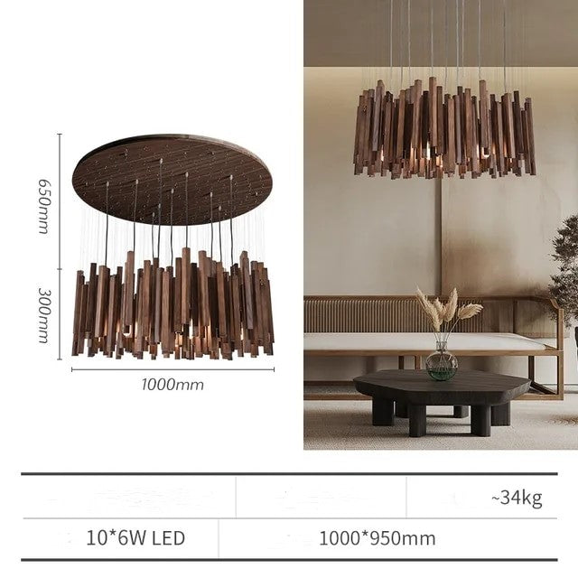 Blossom Wooden Ceiling Lamp