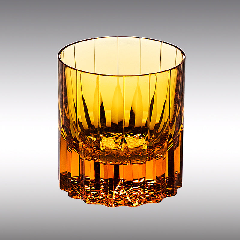 Edo Kiriko Multi-Color Edition bländande whiskyglas med trälåda