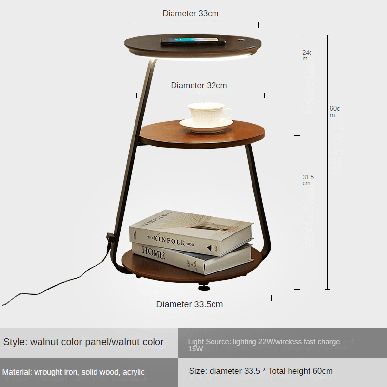 Sven kaštanová stolní lampa