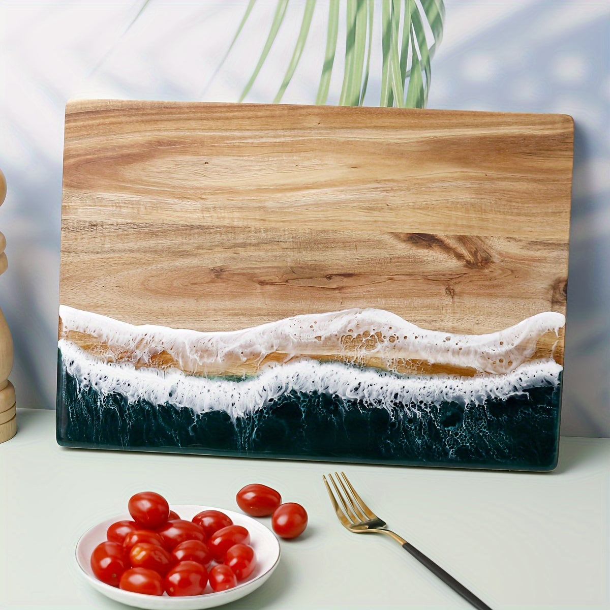 Ocean Breeze Acacia Wood Cutting Board