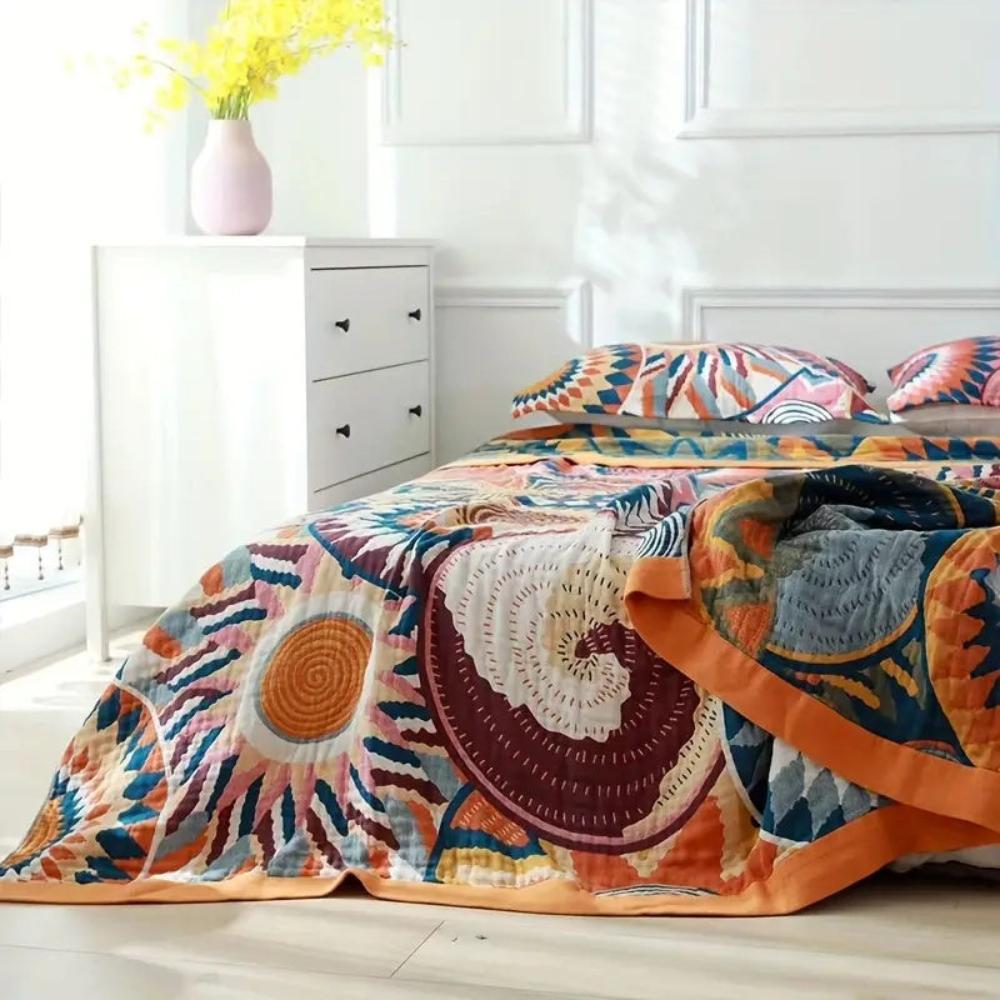 Couverture en Coton Sunburst