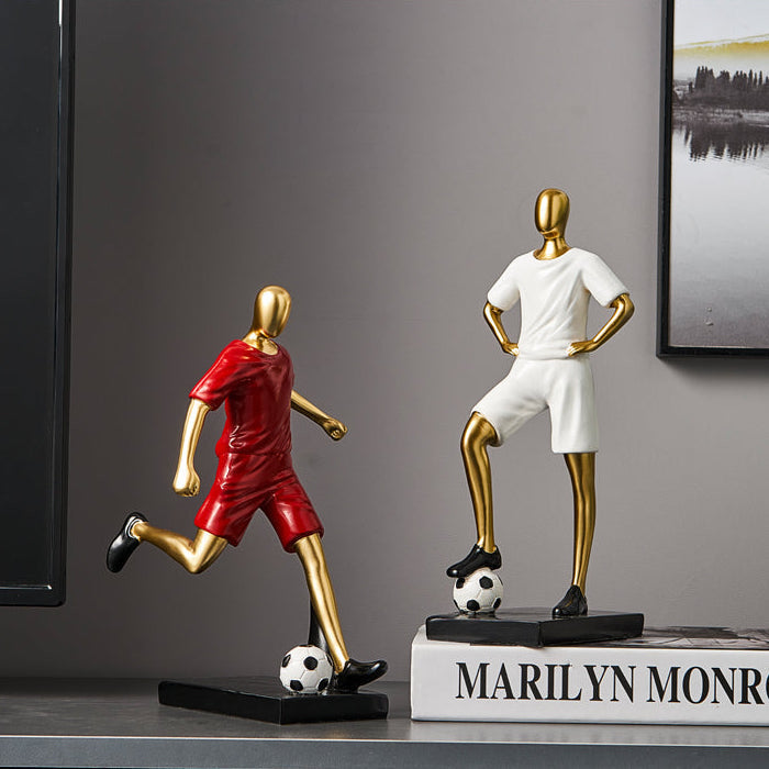 Figurine abstraite de joueur de football