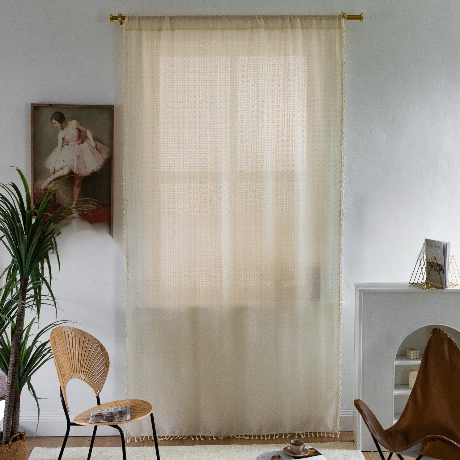 FringeLuxe - Jacquard Curtains with Fringe for a Discreet Elegant