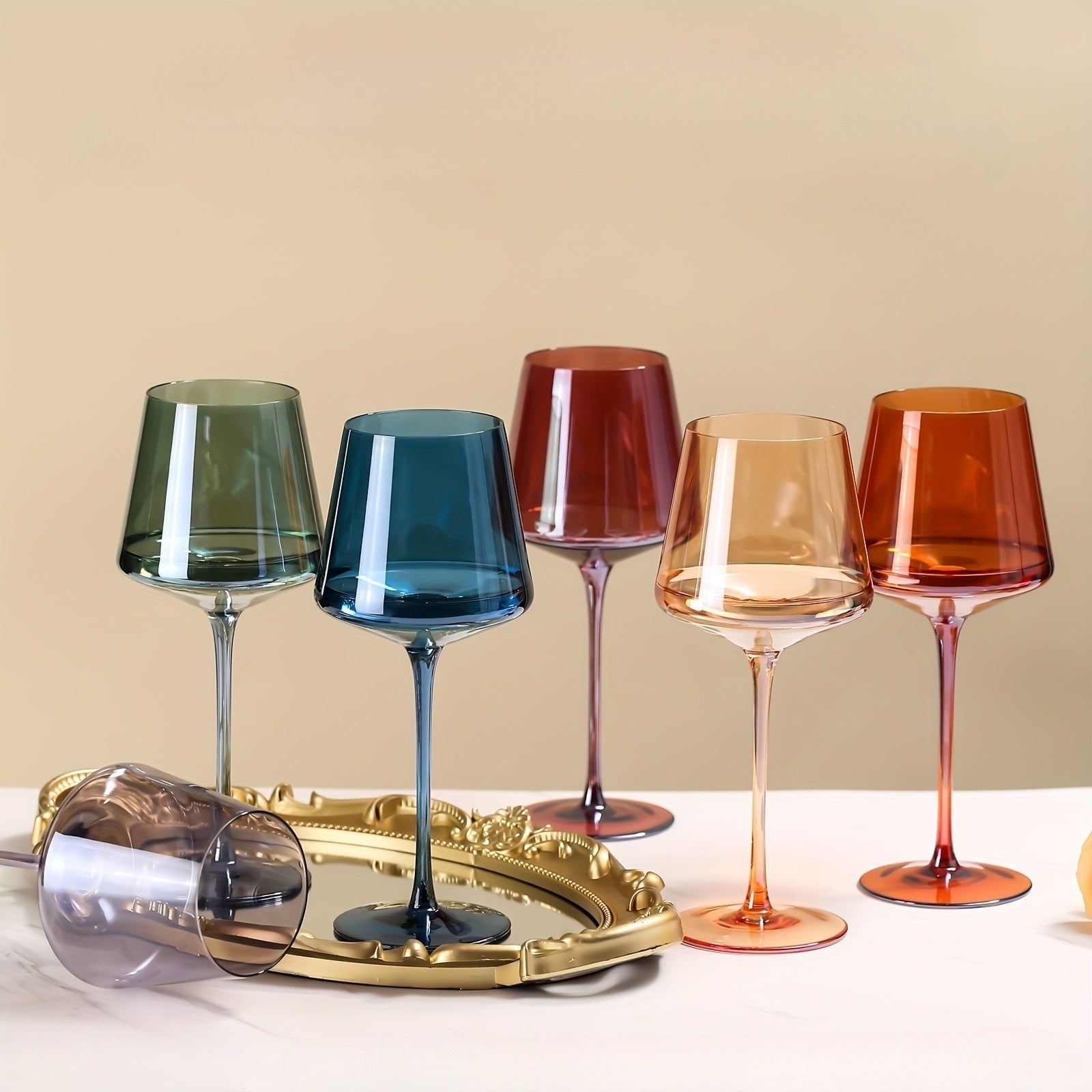 Juego de 6 copas de vino de cristal Prism