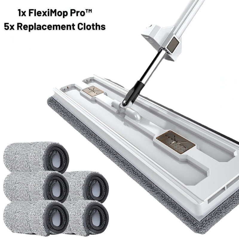 FlexiMop Pro™ | Juego de trapeador exprimidor manos libres