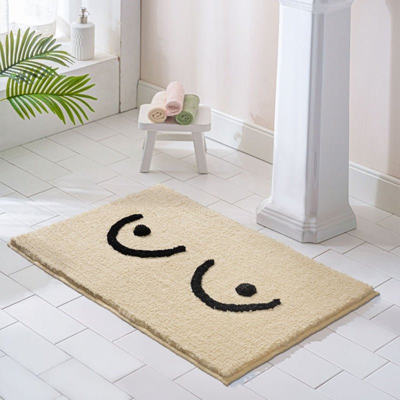 Tapis de bain moelleux pour salle de bain