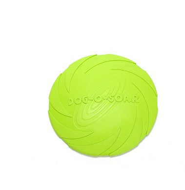 Fly & Fetch Frisbee: Durable Rubber Training Toy for Dogs