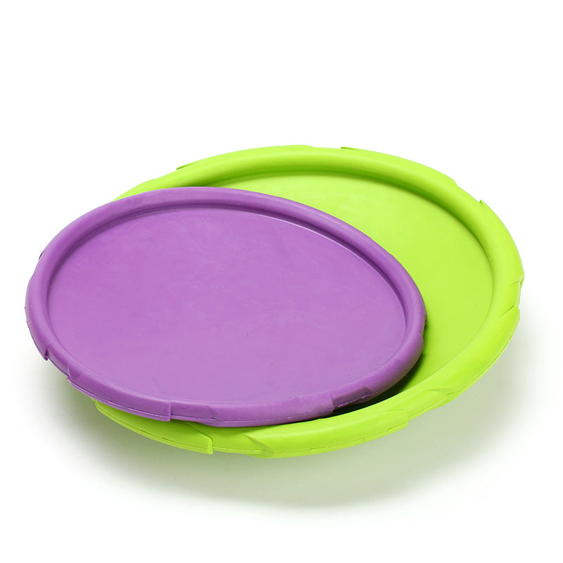 Fly & Fetch Frisbee: Durable Rubber Training Toy for Dogs