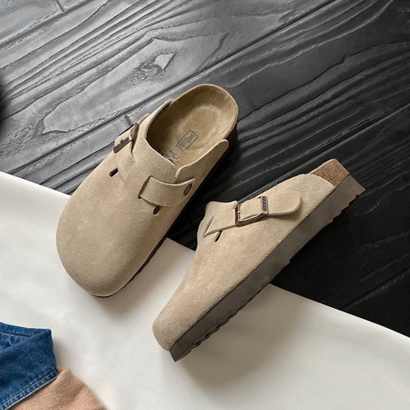 Eudoxia - Premium Unisex Läder Slipper Boston Sandaler: Stil och kvalitet i ett