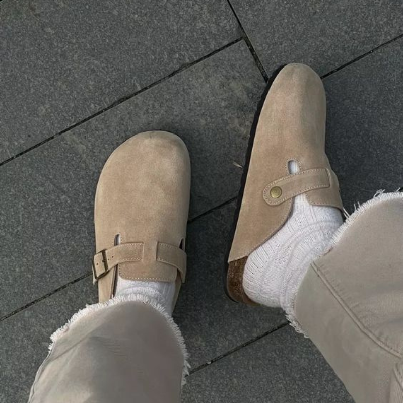 Eudoxia - Premium Unisex Läder Slipper Boston Sandaler: Stil och kvalitet i ett