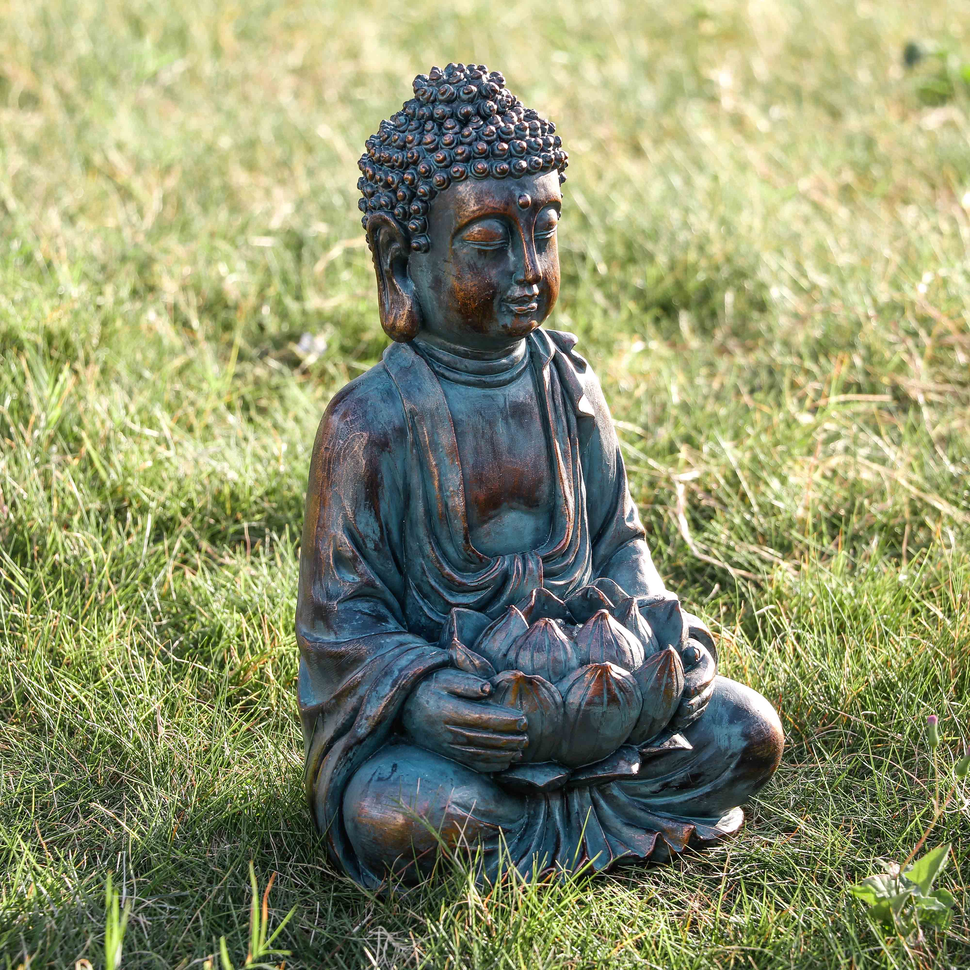 Bouddha solaire pour extérieur