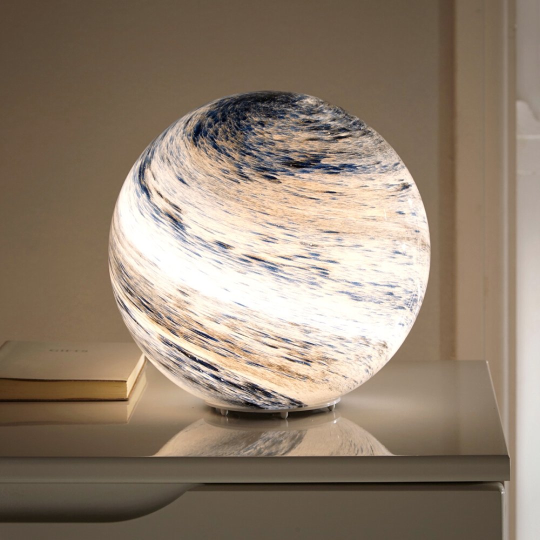 Lampe de lune en verre