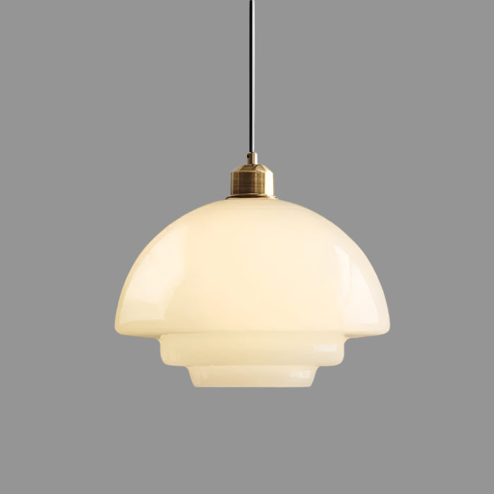 Hanglamp van wit glas