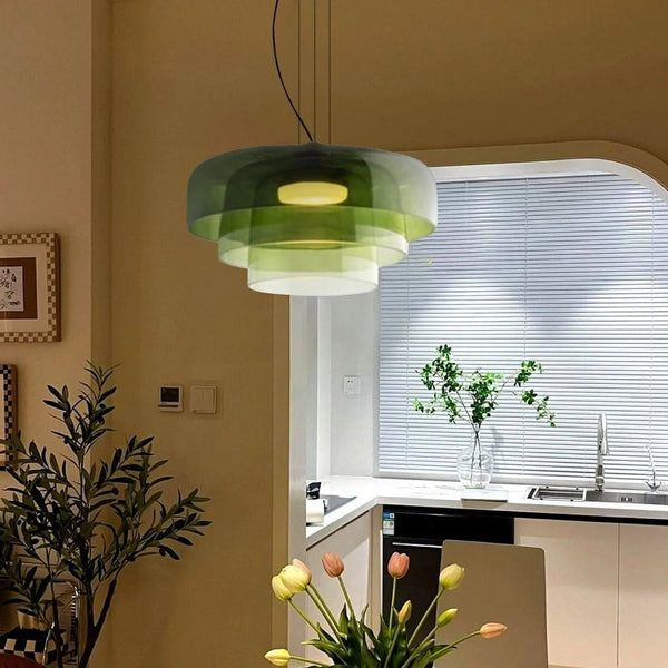 Nordglow – Lampe à suspension en verre norvégien