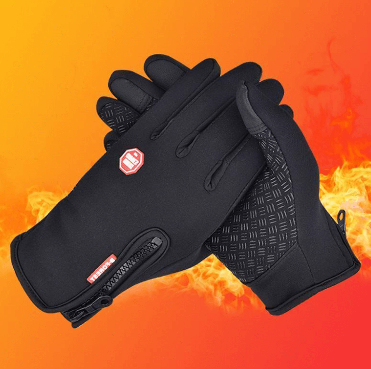 Guantes térmicos impermeables y cortavientos.