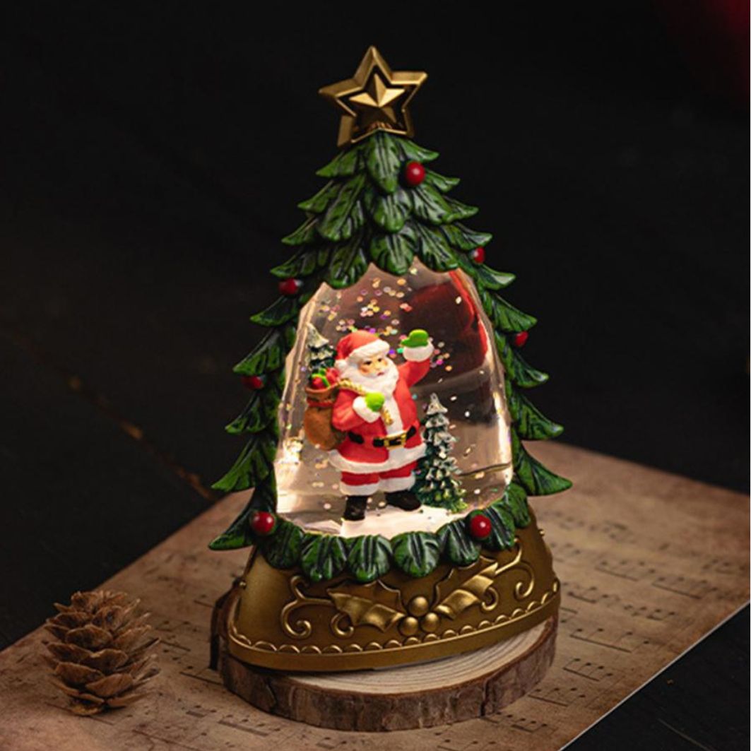 Santa's Light Snow Globe