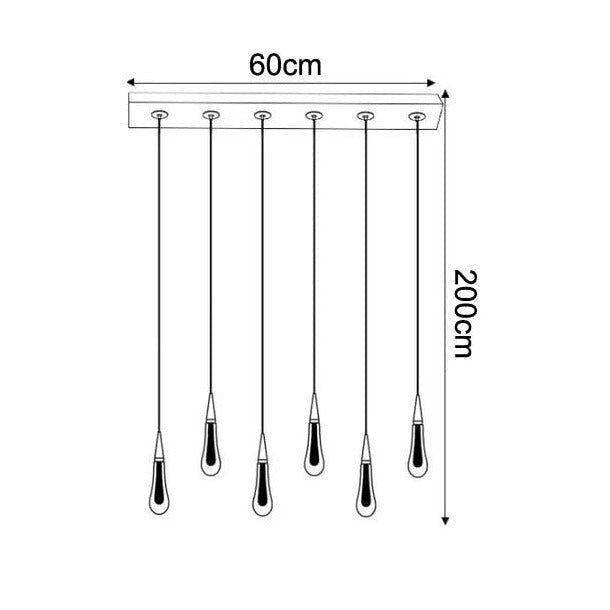 Candelabro de Gotas de Charlène