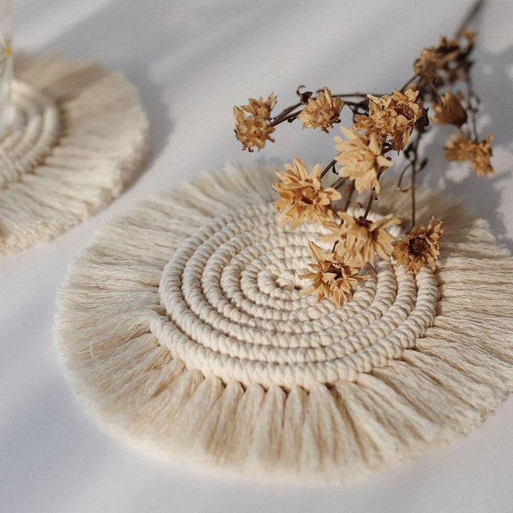 Handmade Macrame Coasters 3x Bundle