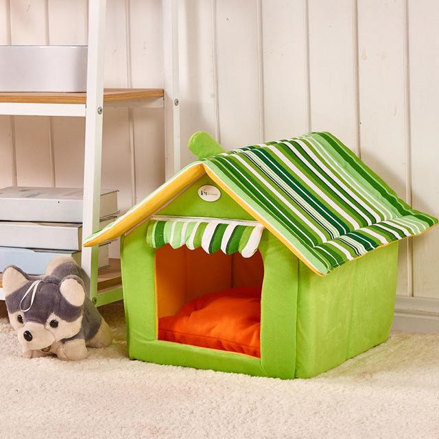 Lit pour animaux de compagnie de style maison Paw Palace pour animaux de petite et moyenne taille