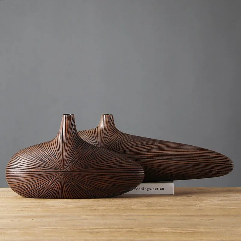 Lucas Wooden Vase