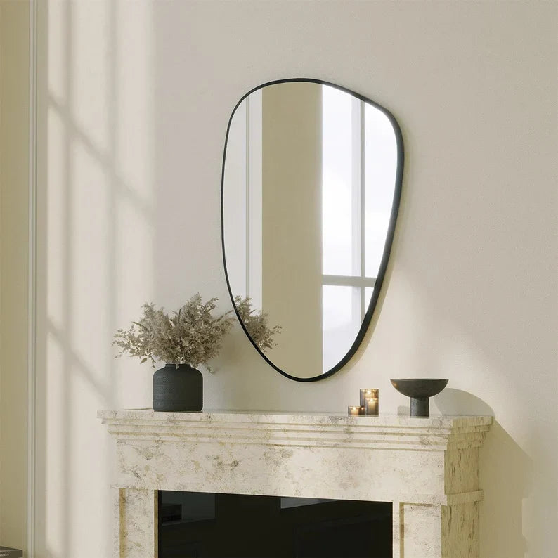 Cloud Wood Wall Mirror