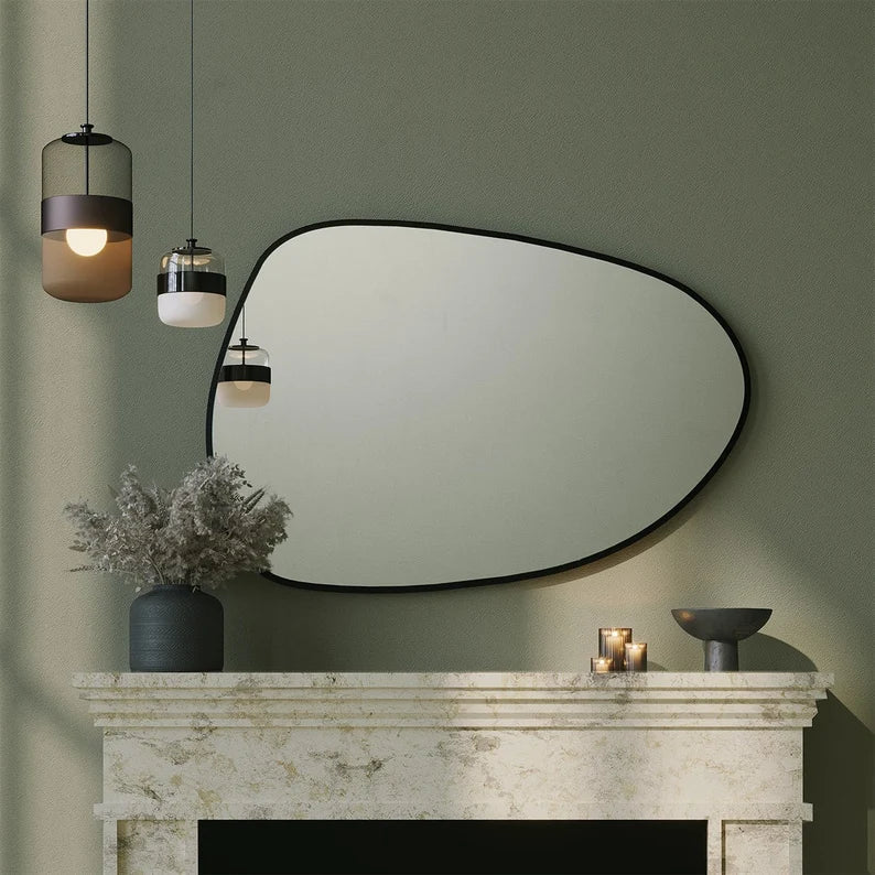 Miroir mural en bois de nuage