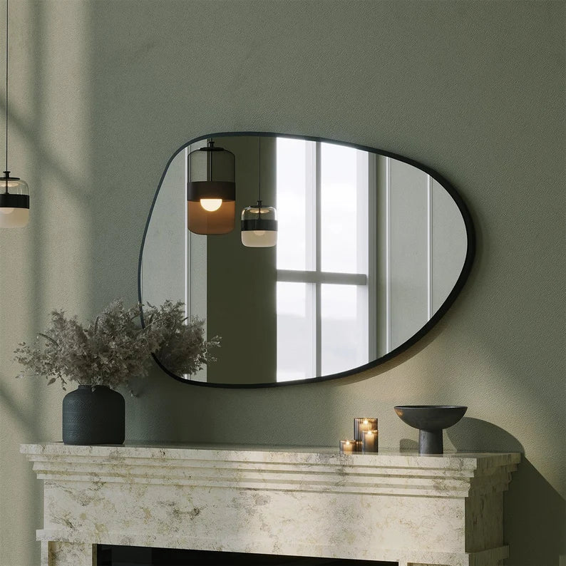 Cloud Wood Wall Mirror