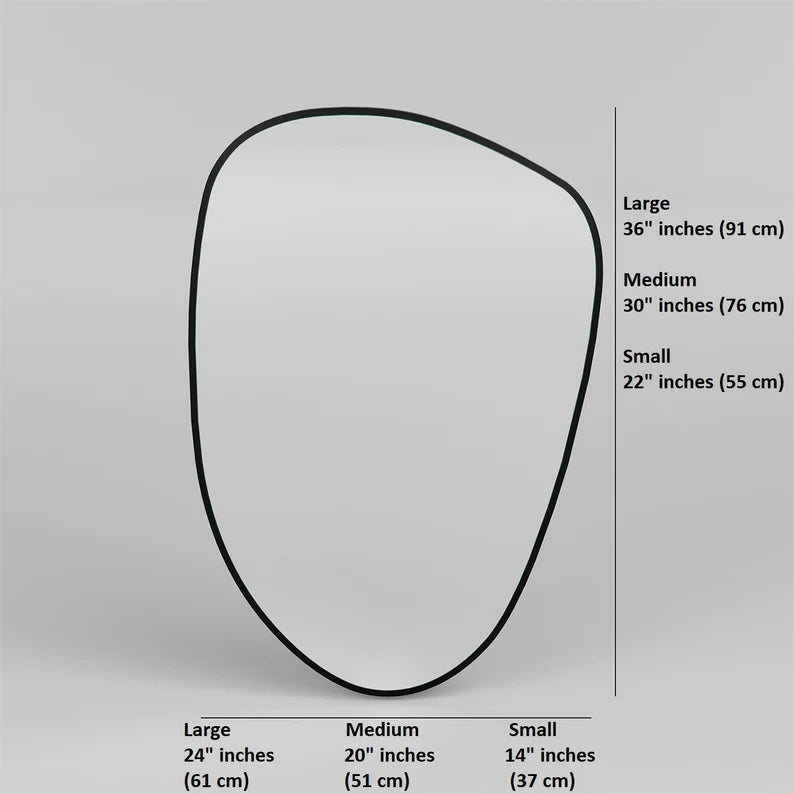 Specchio da parete in legno di nuvola