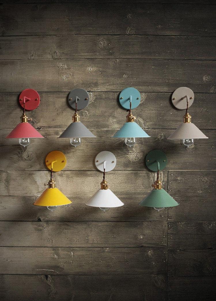 Nordic Cone Wall Light in Industrial Loft Style - Bulb Included