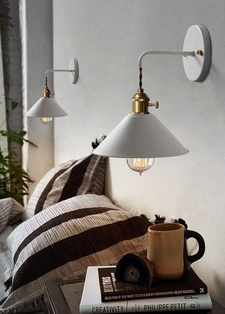 Nordic Cone Wall Light in Industrial Loft Style - Bulb Included