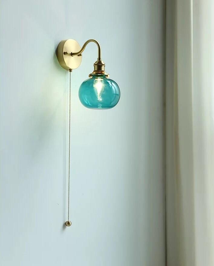 Glass Ball Wall Light in Vintage Style