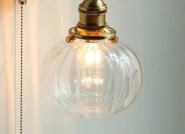 Glass Ball Wall Light in Vintage Style