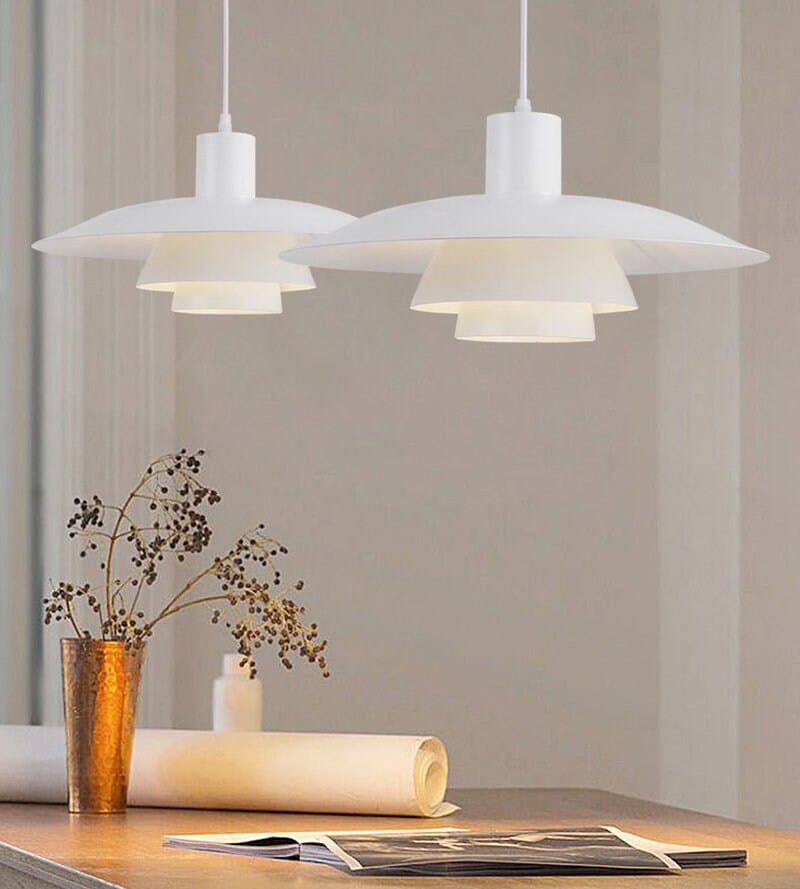 Scandinavian Umbrella Pendant LED Light in Mid-century Modern Style - Bulb Included