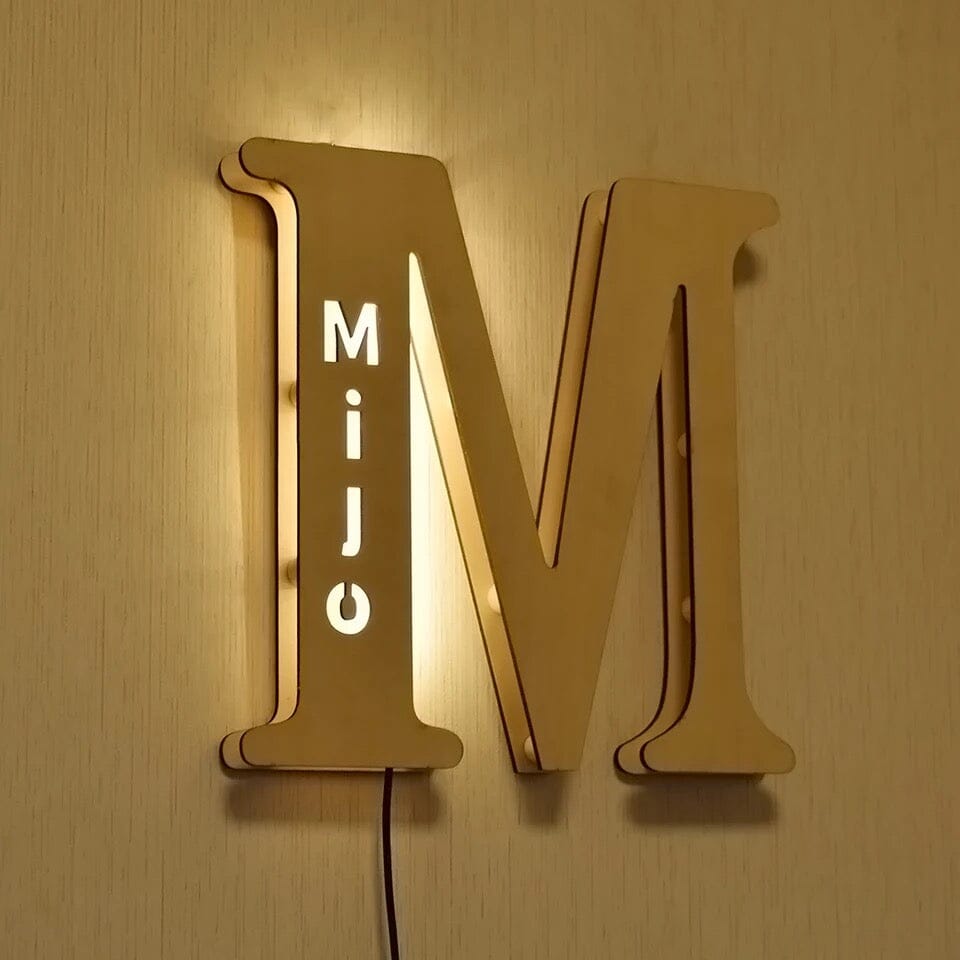 Alphabet LED Wall Lamp