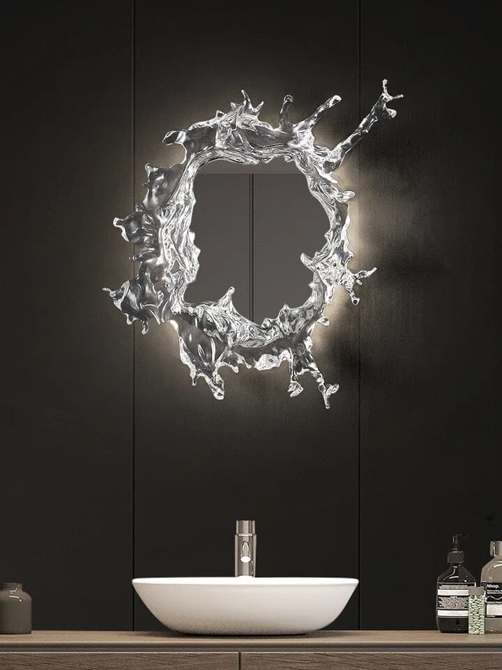 Water Splash LED Mirror